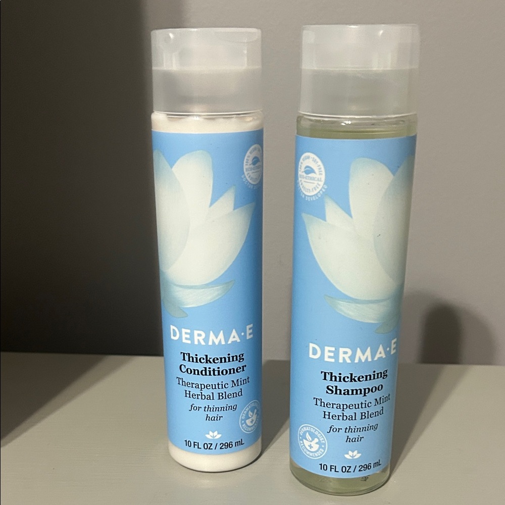 New Derma•E thickening shampoo and conditioner